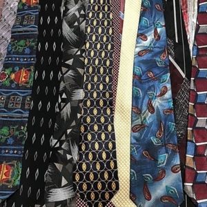 Bundle of 8 Designer Ties Assorted Patterns Colors